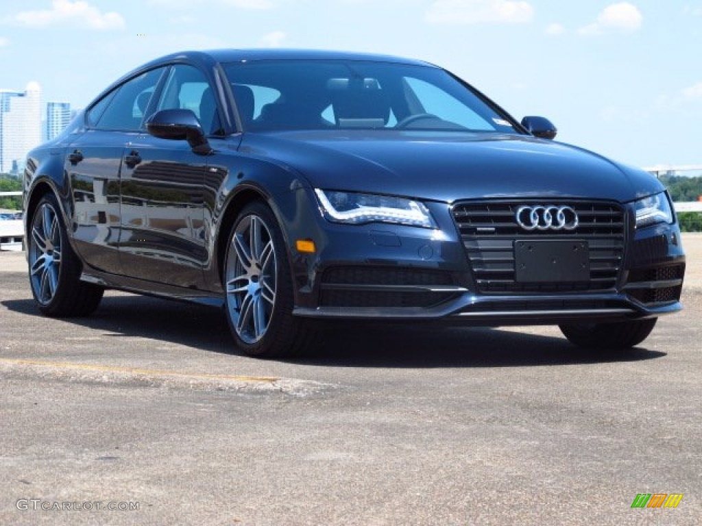 Moonlight Blue Metallic 2014 Audi A7 3.0 TDI quattro Prestige Exterior Photo #85290284