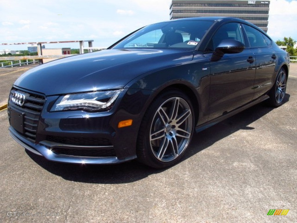 Moonlight Blue Metallic 2014 Audi A7 3.0 TDI quattro Prestige Exterior Photo #85290374