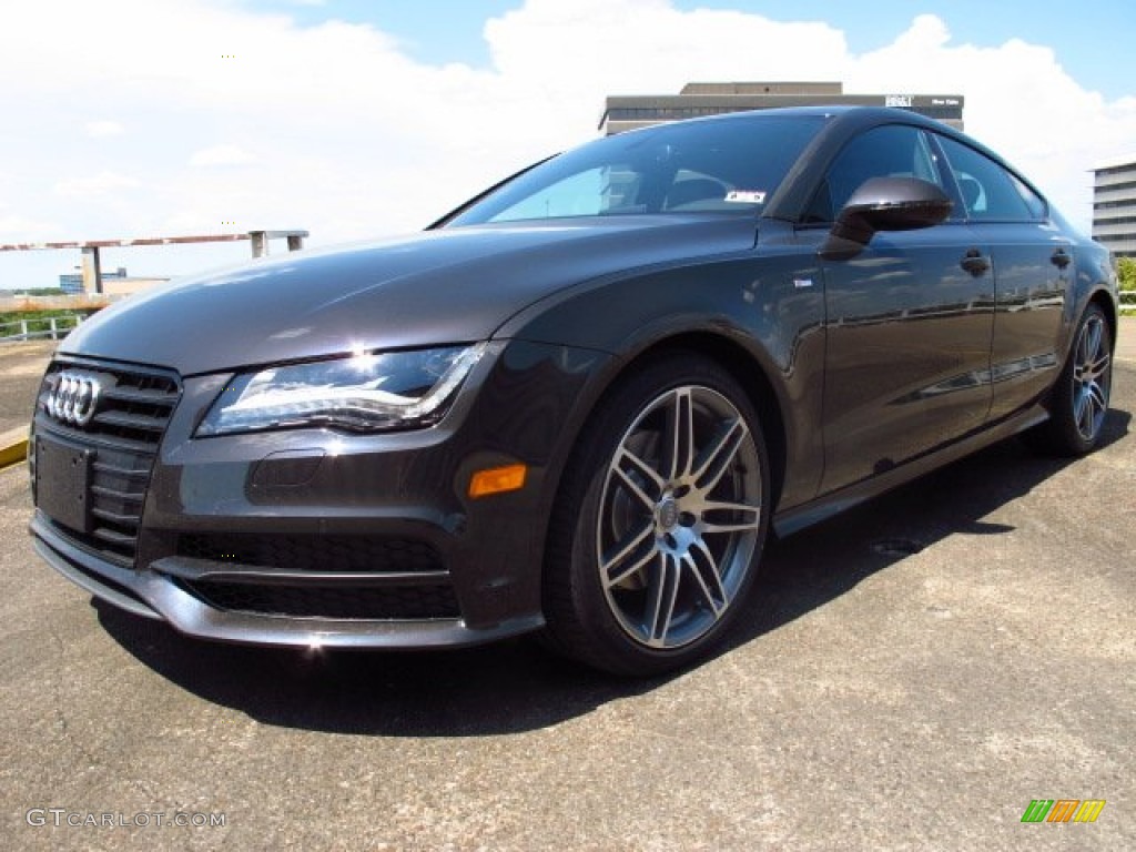 Oolong Gray Metallic 2014 Audi A7 3.0 TDI quattro Prestige Exterior Photo #85291023
