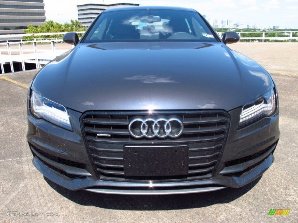 Oolong Gray Metallic 2014 Audi A7 3.0 TDI quattro Prestige Exterior Photo #85291043