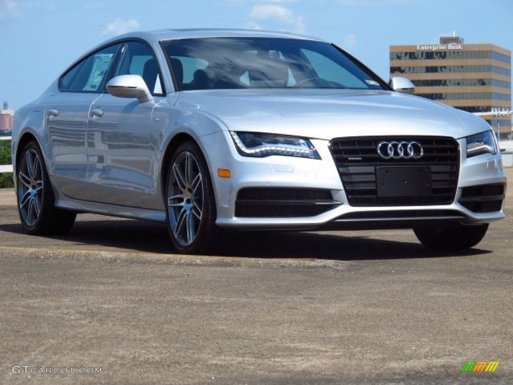 2014 A7 3.0 TDI quattro Prestige - Ice Silver Metallic / Black photo #1