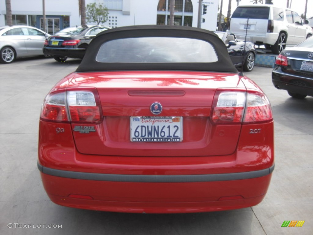 2004 9-3 Arc Convertible - Laser Red / Slate Gray photo #3