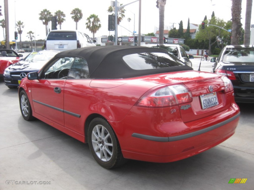 2004 9-3 Arc Convertible - Laser Red / Slate Gray photo #4