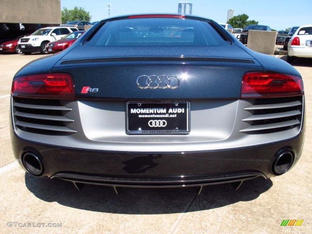 2014 R8 Coupe V10 Plus - Phantom Black Pearl / Black photo #3