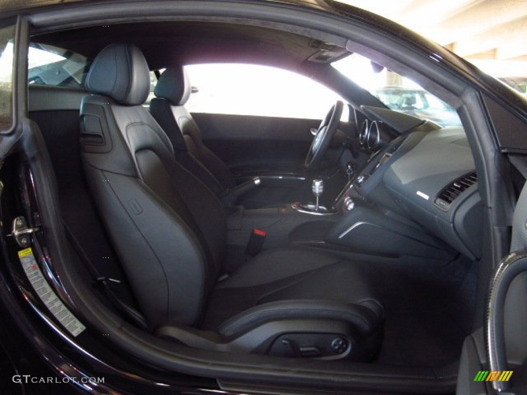 2014 R8 Coupe V10 Plus - Phantom Black Pearl / Black photo #11