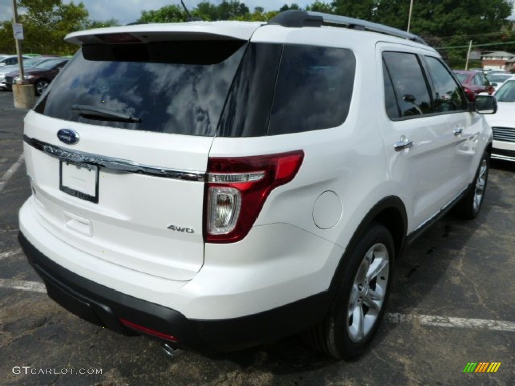 2014 Explorer Limited 4WD - White Platinum / Pecan photo #2