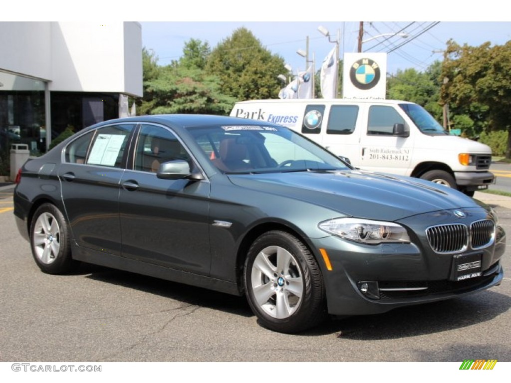 Tasman Green Metallic 2011 BMW 5 Series 528i Sedan Exterior Photo #85295177