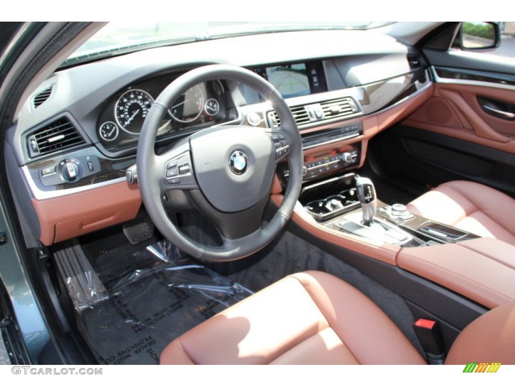 Cinnamon Brown Interior 2011 Bmw 5 Series 528i Sedan Photo