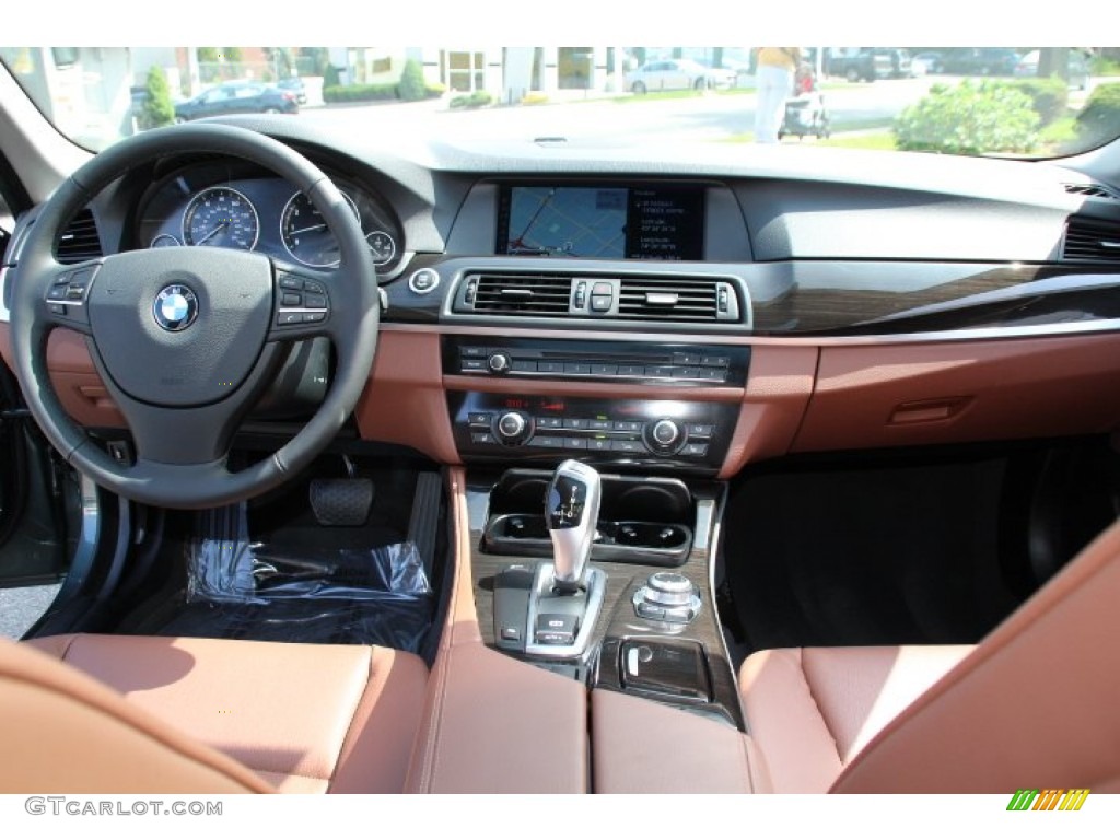 2011 BMW 5 Series 528i Sedan Cinnamon Brown Dashboard Photo #85295405