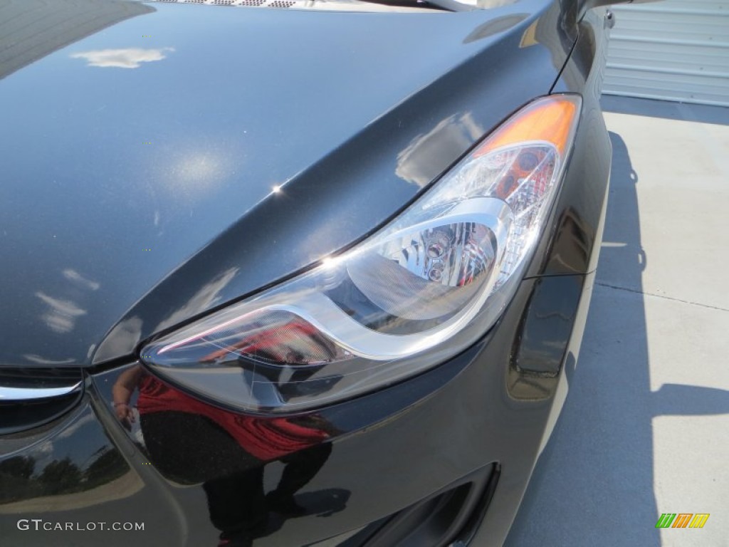 2013 Elantra GLS - Black / Gray photo #10