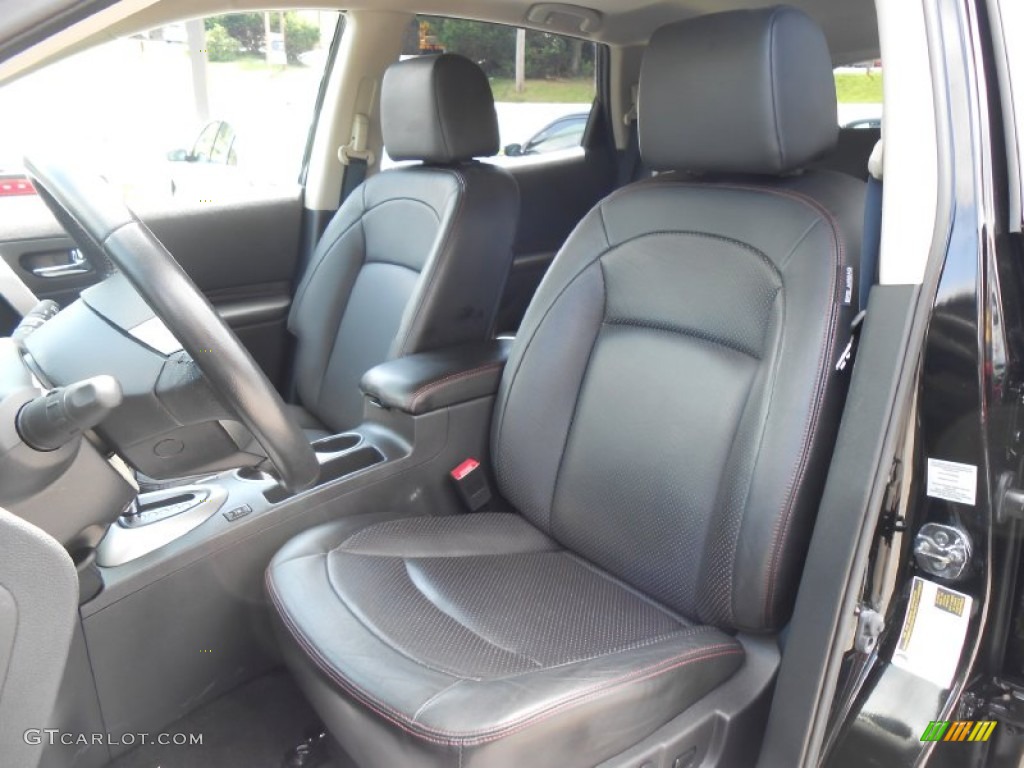 2011 Rogue SL AWD - Wicked Black / Black photo #11