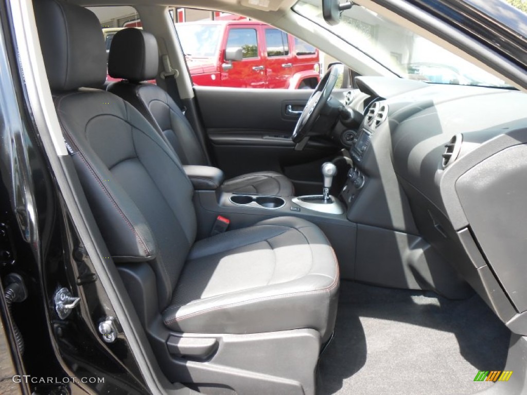 2011 Rogue SL AWD - Wicked Black / Black photo #13