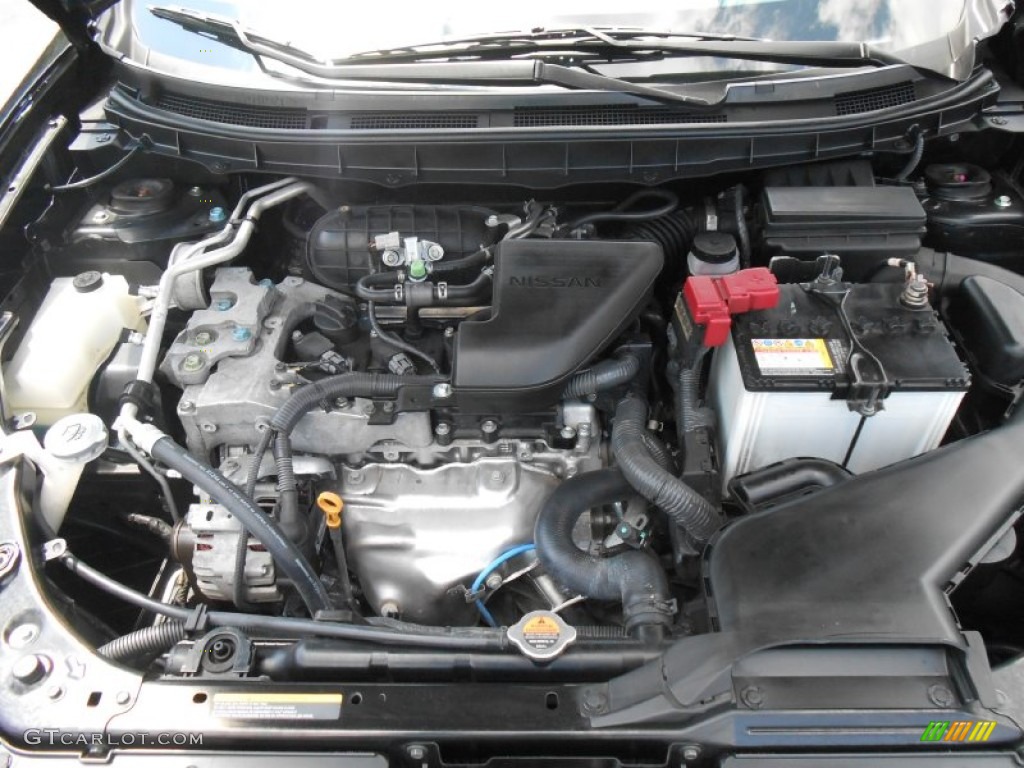 2011 Rogue SL AWD - Wicked Black / Black photo #20