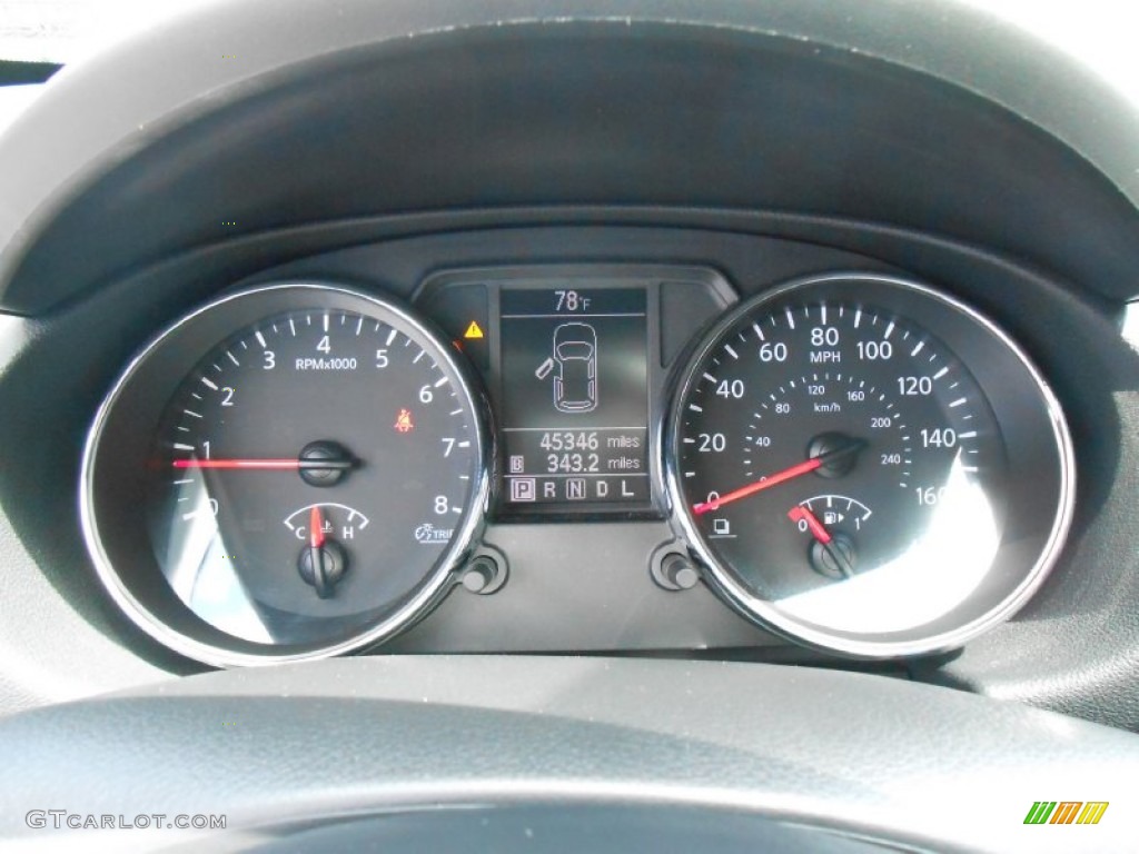 2011 Rogue SL AWD - Wicked Black / Black photo #25