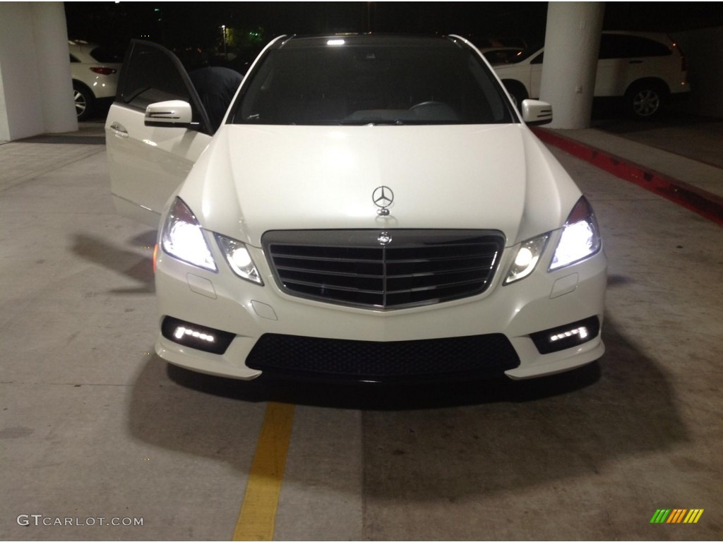 2011 E 350 Sedan - Diamond White Metallic / Black photo #1