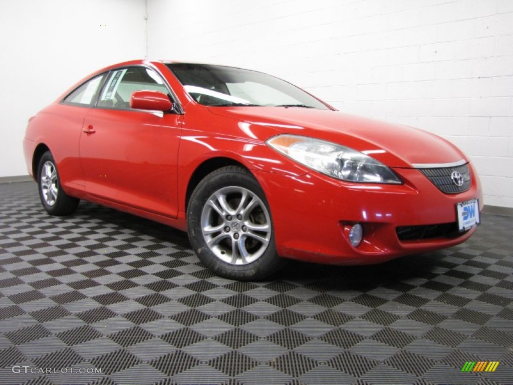 2006 Solara SE Coupe - Absolutely Red / Ivory photo #1