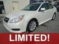 Satin White Pearl 2010 Subaru Legacy 2.5i Limited Sedan