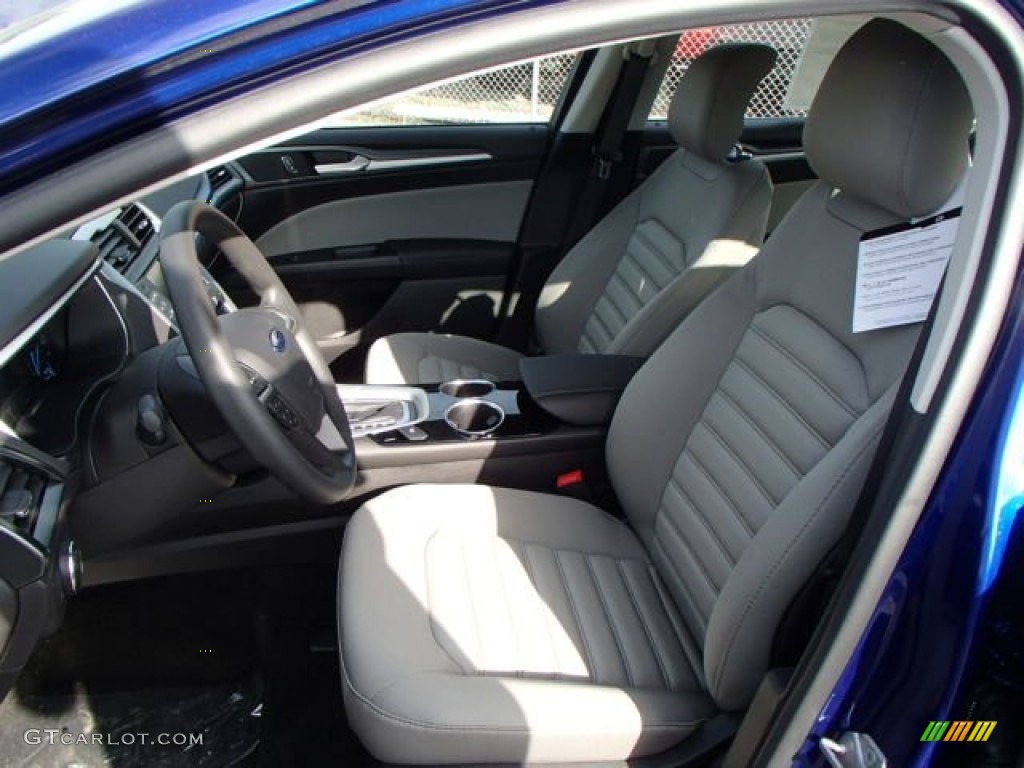 Earth Gray Interior 2014 Ford Fusion S Photo #85300130
