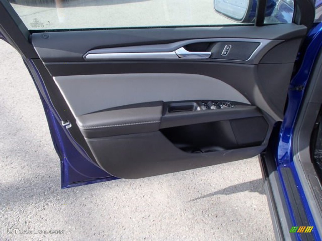 2014 Fusion S - Deep Impact Blue / Earth Gray photo #11