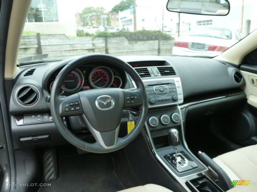 2012 Mazda MAZDA6 i Touring Plus Sedan Beige Dashboard Photo #85301303