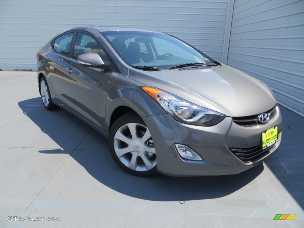 2013 Elantra Limited - Harbor Gray Metallic / Black photo #1