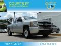 2010 Sheer Silver Metallic Chevrolet Silverado 1500 LS Extended Cab  photo #1