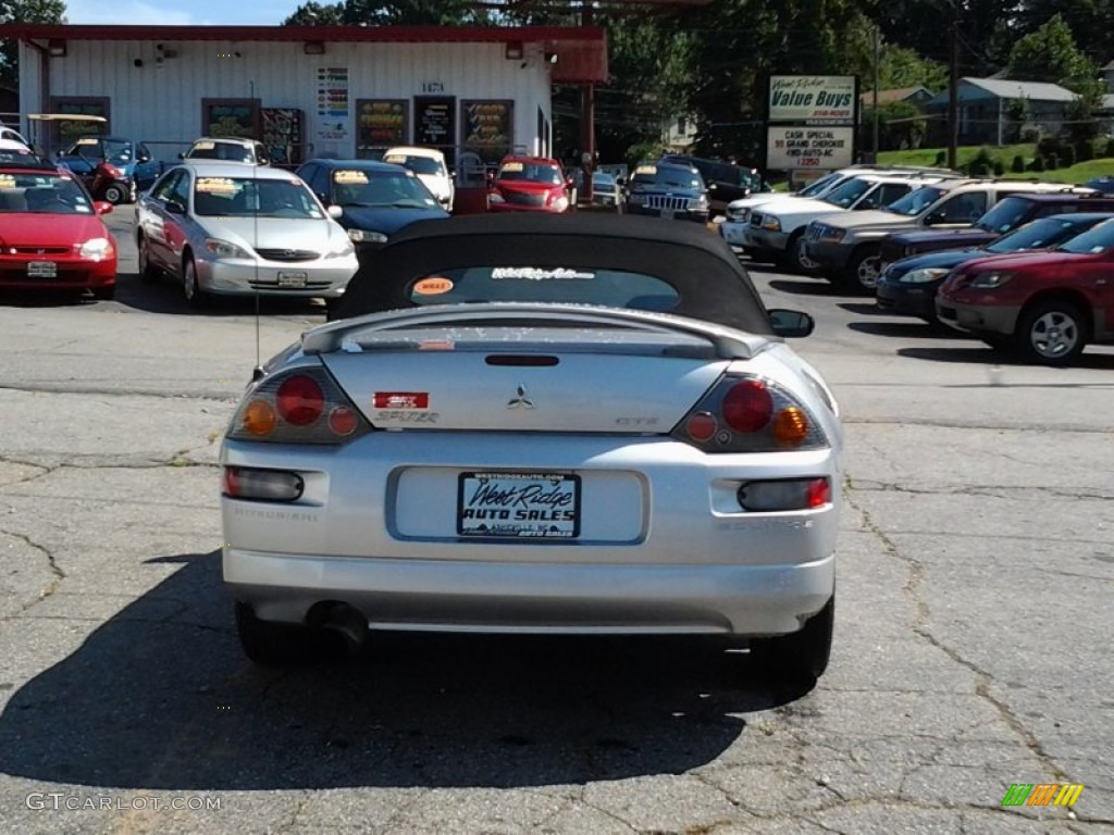 2003 Eclipse Spyder GTS - Sterling Silver Metallic / Midnight photo #5