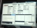  2014 Sierra 3500HD Crew Cab Dually Chassis Window Sticker