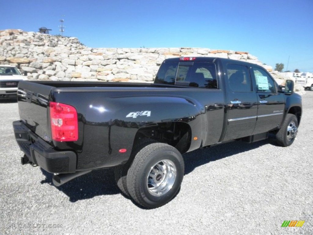 Onyx Black 2014 GMC Sierra 3500HD Denali Crew Cab 4x4 Dually Exterior Photo #85304687