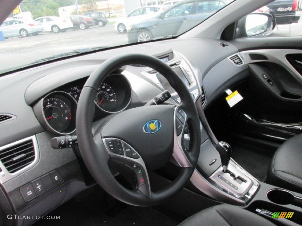 2013 Elantra Limited - Black / Black photo #9