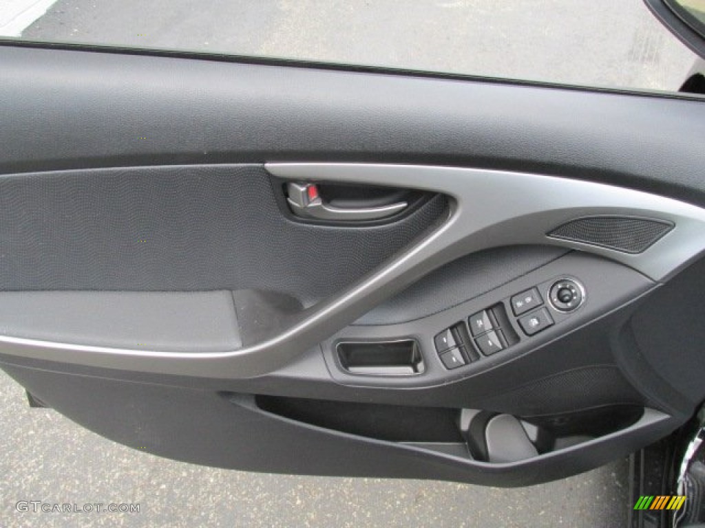 2013 Elantra Limited - Black / Black photo #10