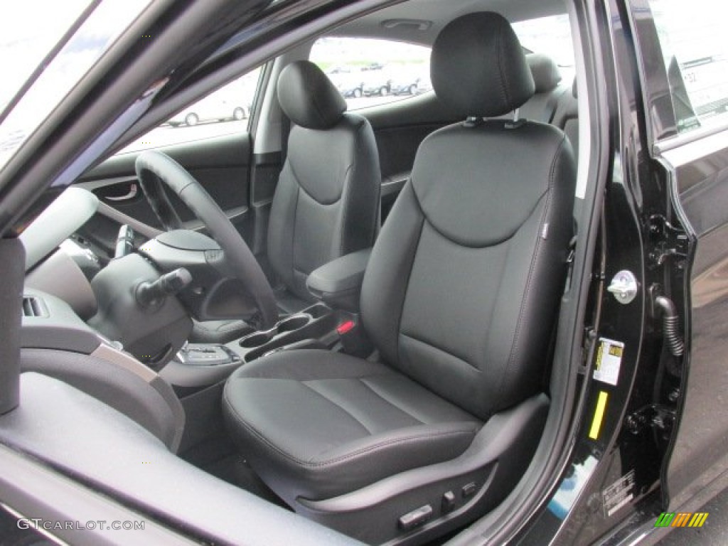 2013 Elantra Limited - Black / Black photo #11