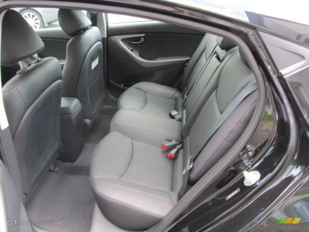 2013 Elantra Limited - Black / Black photo #19