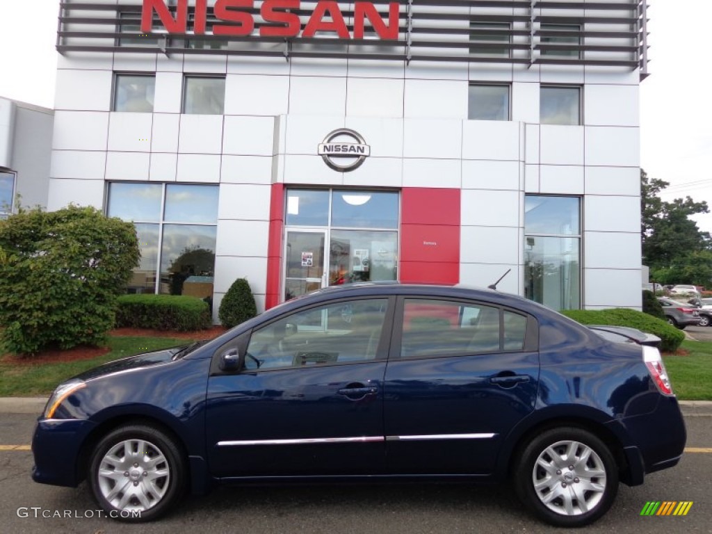 2012 Sentra 2.0 S - Blue Onyx / Charcoal photo #2