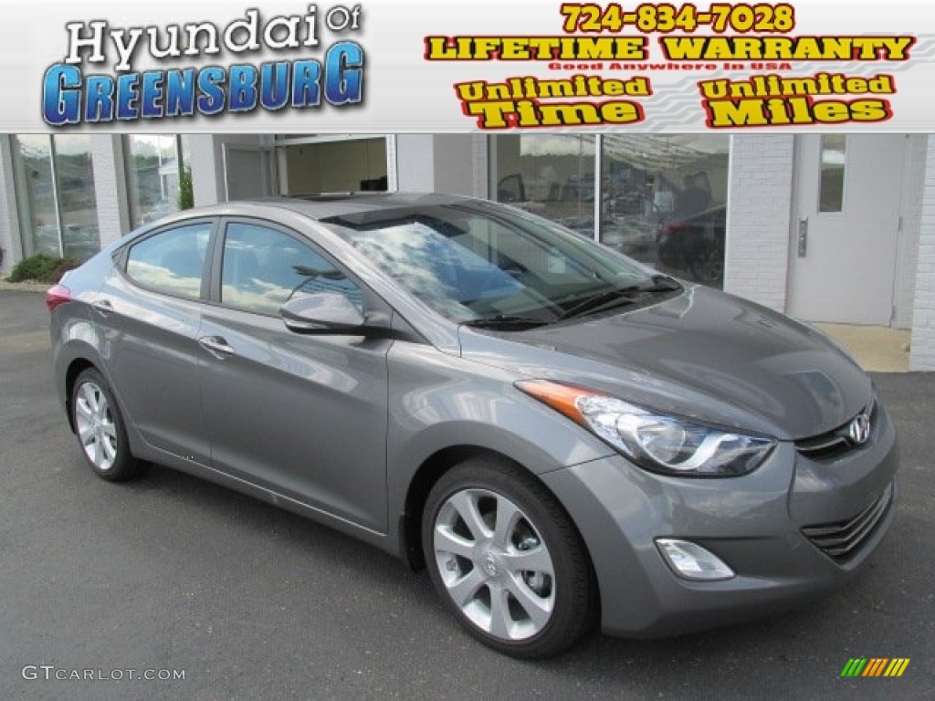 2013 Elantra Limited - Harbor Gray Metallic / Gray photo #1