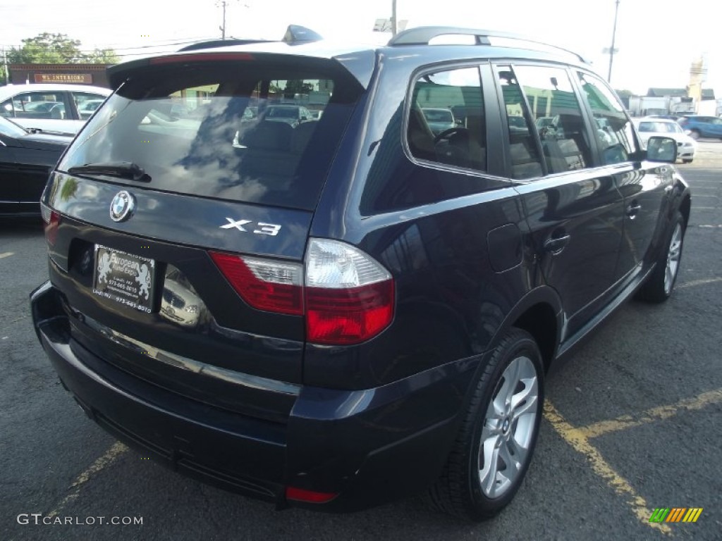 2007 X3 3.0si - Montego Blue Metallic / Sand Beige photo #3