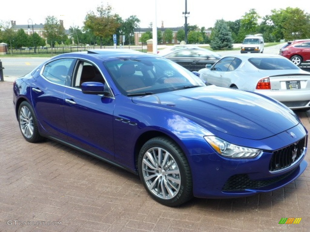 2014 Ghibli S Q4 - Blu Emozione (Blue) / Nero/Cuoio photo #9