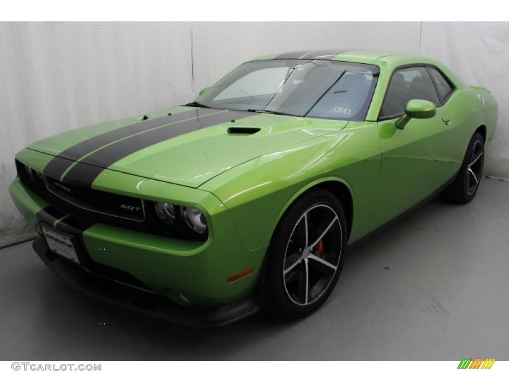 2011 Challenger SRT8 392 - Green with Envy / Dark Slate Gray photo #3