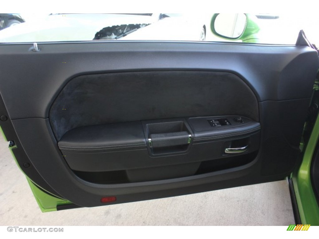 2011 Dodge Challenger SRT8 392 Dark Slate Gray Door Panel Photo #85307531