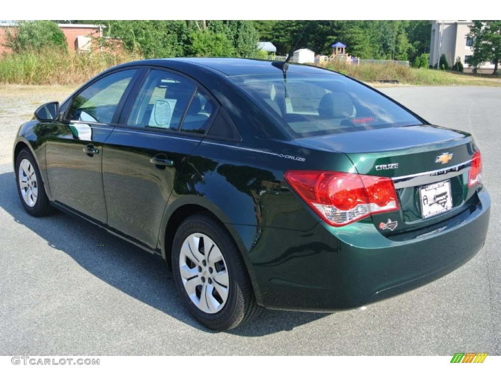 2014 Cruze LS - Rainforest Green Metallic / Jet Black/Medium Titanium photo #4