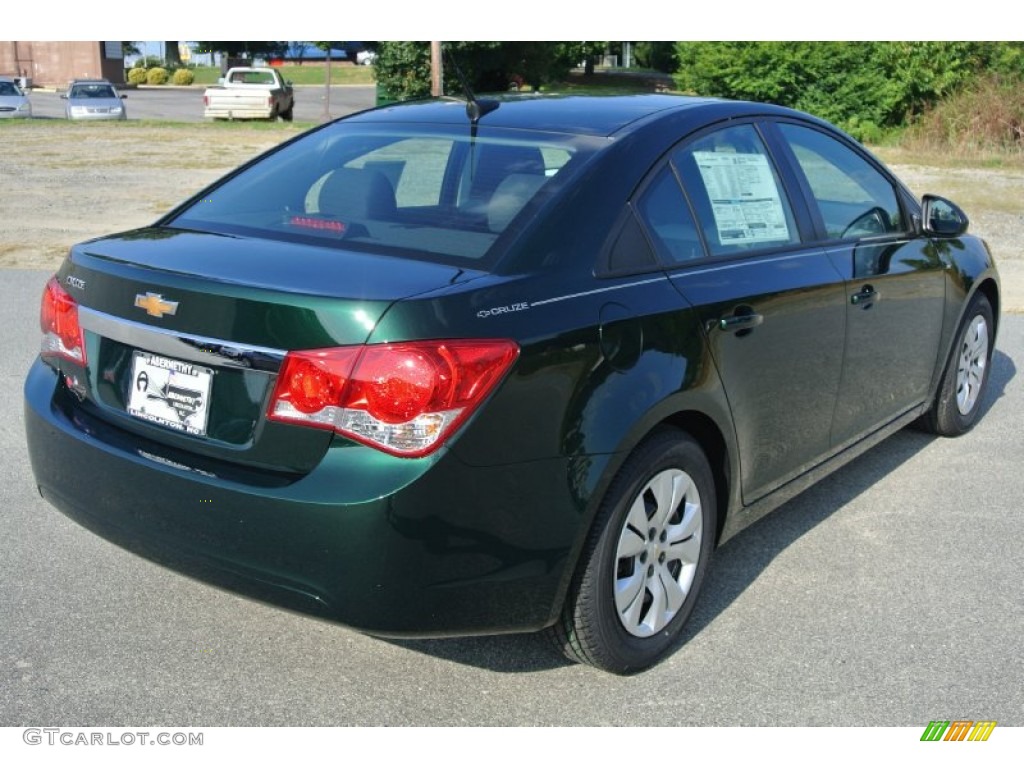 2014 Cruze LS - Rainforest Green Metallic / Jet Black/Medium Titanium photo #5