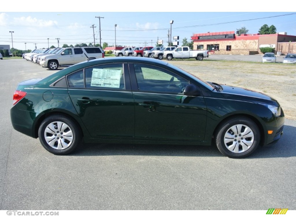 Rainforest Green Metallic 2014 Chevrolet Cruze LS Exterior Photo #85310558