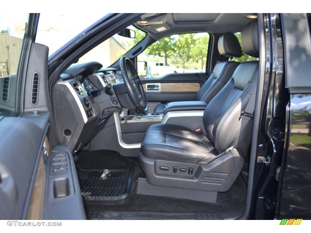 2011 F150 Lariat SuperCrew 4x4 - Ebony Black / Black photo #9