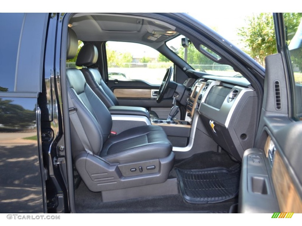 2011 F150 Lariat SuperCrew 4x4 - Ebony Black / Black photo #10