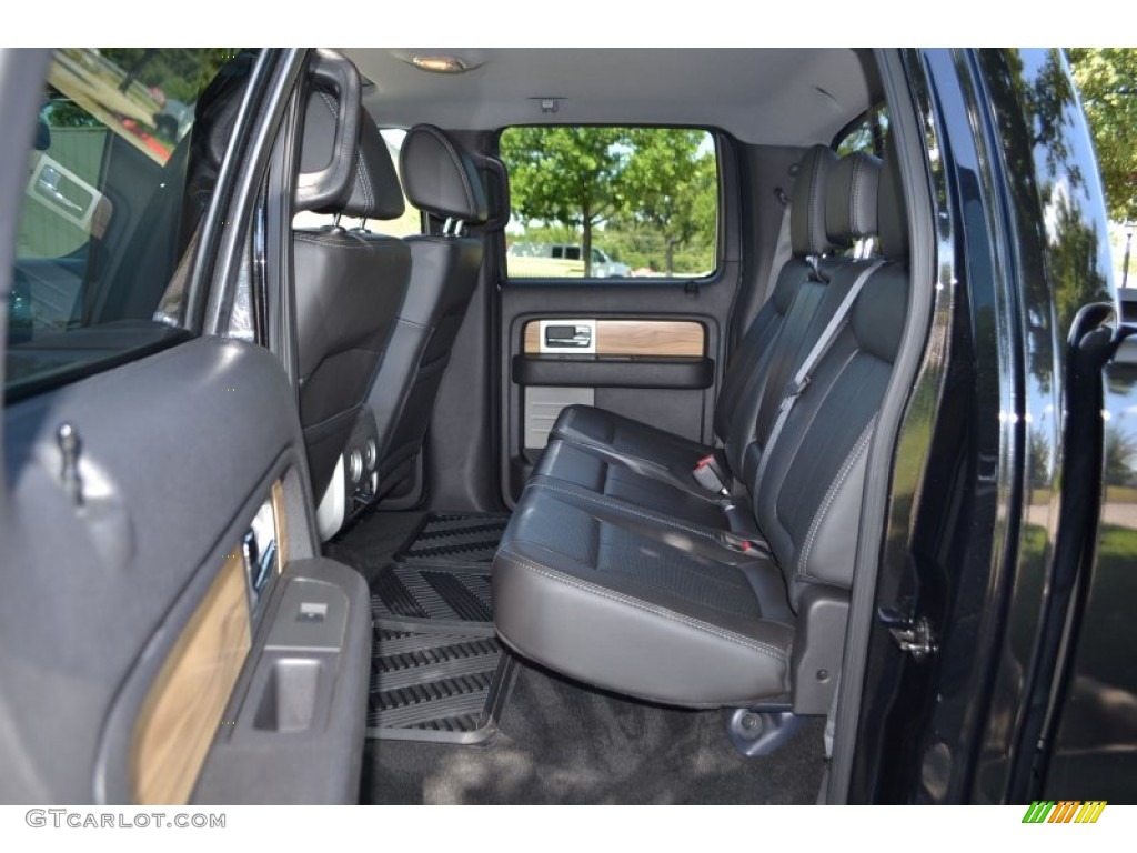 2011 F150 Lariat SuperCrew 4x4 - Ebony Black / Black photo #12
