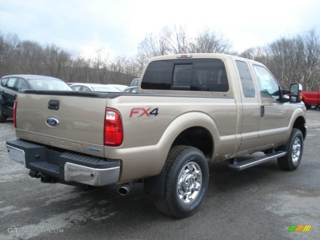 2012 F250 Super Duty XLT SuperCab 4x4 - Pale Adobe Metallic / Adobe photo #8