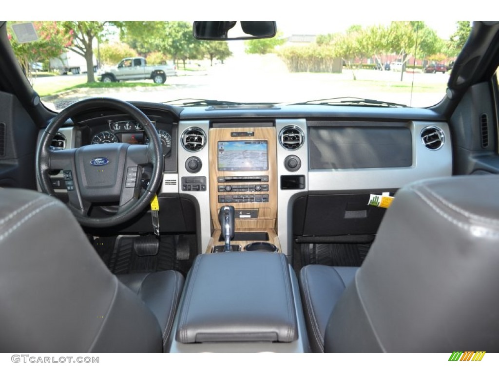 2011 F150 Lariat SuperCrew 4x4 - Ebony Black / Black photo #14
