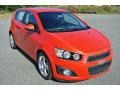 Inferno Orange Metallic 2013 Chevrolet Sonic LTZ Hatch Exterior