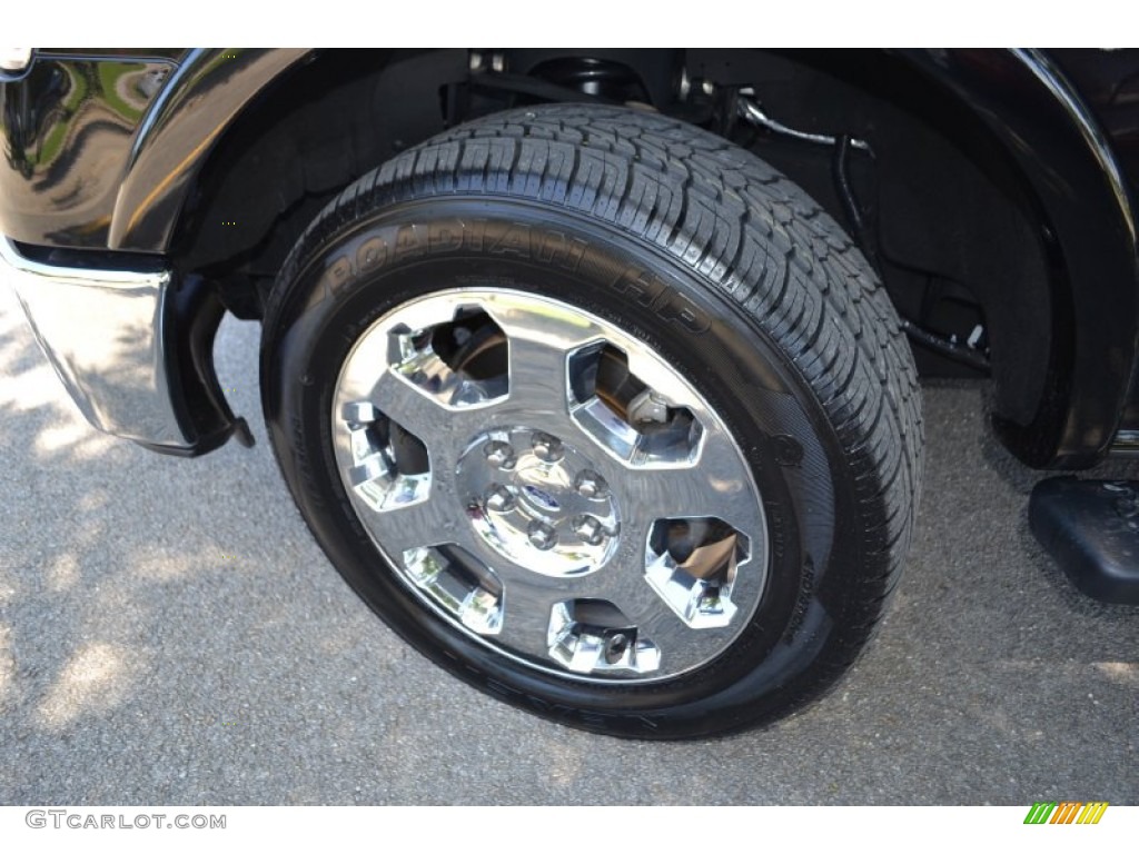 2011 F150 Lariat SuperCrew 4x4 - Ebony Black / Black photo #22