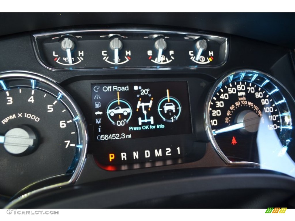 2011 F150 Lariat SuperCrew 4x4 - Ebony Black / Black photo #23